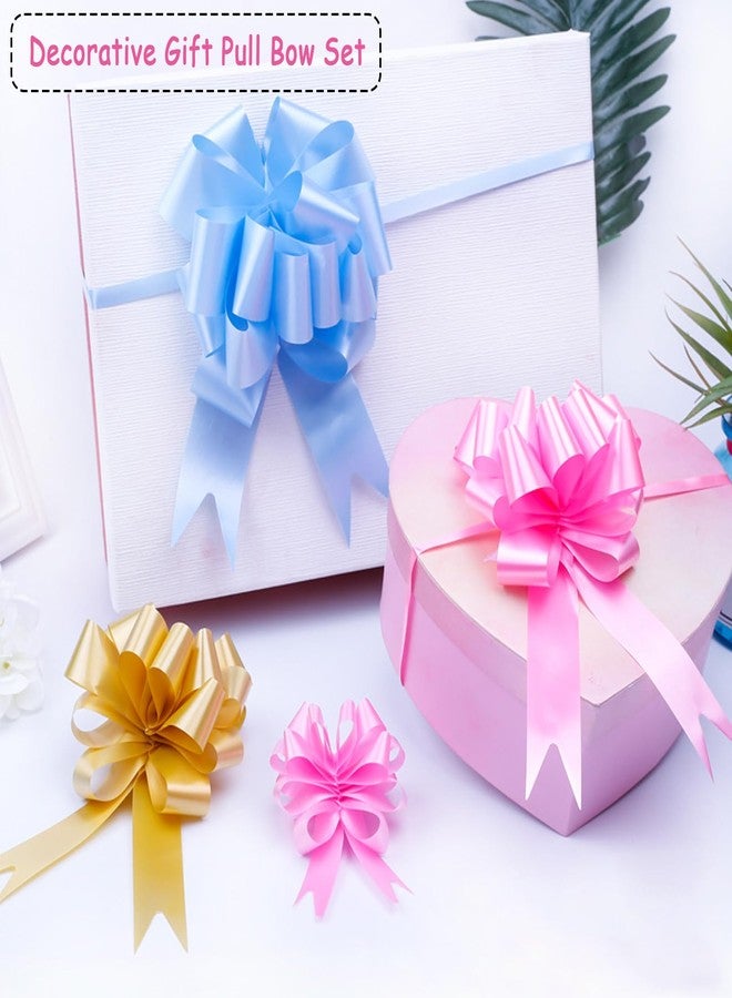ZMD 27Pcs 9 Color Easter Gift Wrap Pull Bows, Cello Bags with Gifts Wrap Bows Assorted Pull Bows Gift-Bag Box Wrapping Decor for Baskets, Christmas, Anniversary, Wedding - Image 3